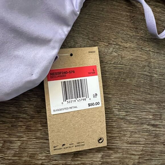 Nike Swim Effortless Essential Bralette Bikini Top-Size Large - Picture 3 of 6